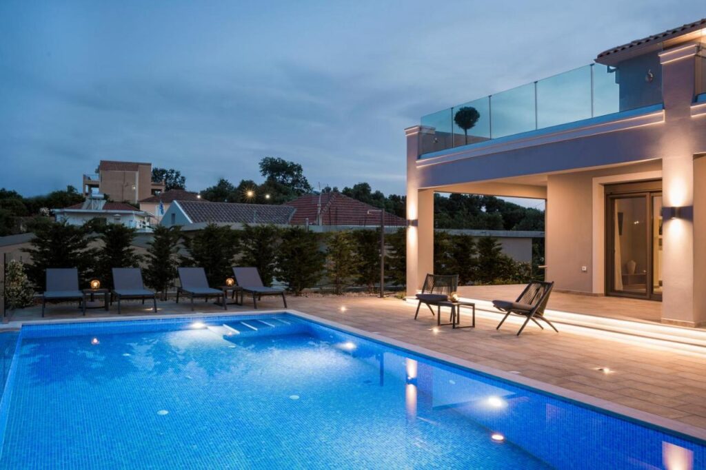 The house in the evening