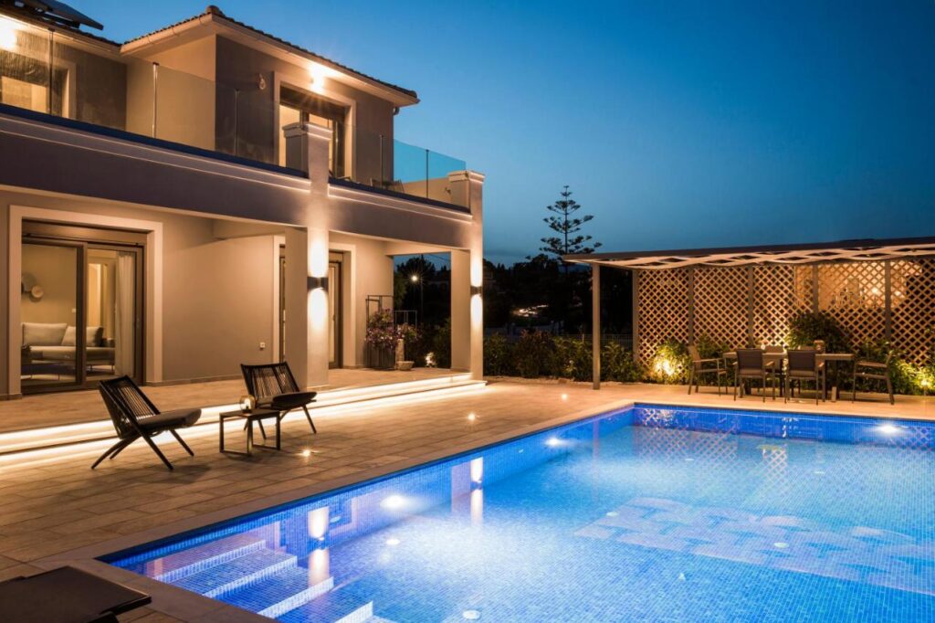 The house in the evening
